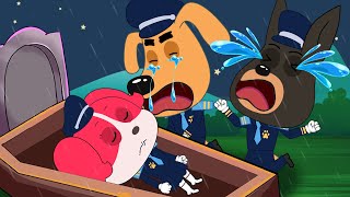 SAD LOVE Sheriff Papillon Please Come Back  Happy Ending Funny Sheriff Labrador Animation [upl. by Ecire386]