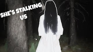 WE GOT STALKED BY A GHOST WHEN EXPLORING THE FOREST  Fortnite Scary Maps [upl. by Loralyn]