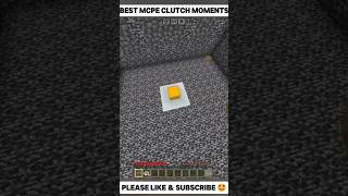 Best Mcpe Clutch Moments  Hardest Minecraft clutches  minecraft shorts [upl. by Doolittle]