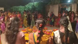 Bavalla Na Bavalla kolatam dance  telangana folk dance 2024  bathukamm songs my village vlogs [upl. by Kassi]