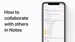 How to collaborate with others in Notes on iPhone iPad and iPod touch — Apple Support [upl. by Aehsat]