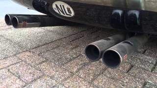 Ansa exhaust on a Triumph TR6 Beautiful exhaust note [upl. by Noreht]