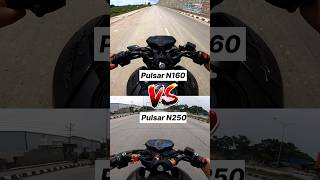 Bajaj Pulsar N160 VS N250 Gear Challenge 🔥 shorts n160 [upl. by Schatz560]