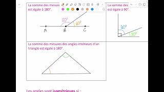 Angles supplémentaires angles complémentaires opposés par le sommet [upl. by Ibocaj]