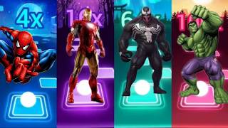 Marvel Heroes Face Off SPIDERMAN vs Iron man vs HULK vs Capitan America coffing dance [upl. by Zealand748]