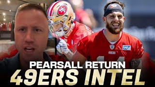 49ers Locker Room Intel Ricky Pearsall return details with Dominick Puni [upl. by Madra827]