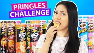 PRINGLES CHALLENGE  Guess the Potato Chip Flavor [upl. by Ylrebnik]