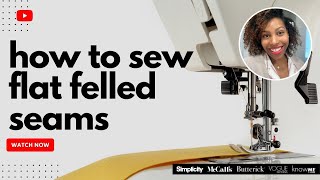 Howto Sew a Flat Felled Seam with Brittany J Jones [upl. by Elvina321]