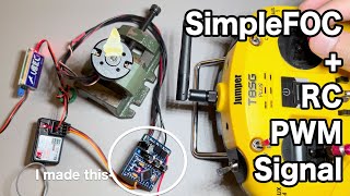 DIY BLDC Driver SimpleFOC  RC PWM Signal in [upl. by Anthia]