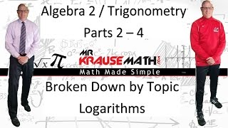 NYS Algebra 2 Trigonometry Regents Questions  Logarithms [upl. by Stallworth]