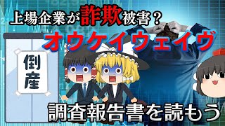 上場企業が架空の儲け話で失敗【調査報告書を読もう】～オウケイウェイヴ～ [upl. by Acnairb]