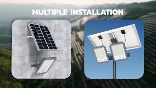 1000w High Power Garden Flood Lights With HG Camera 4MP Solar Reflector [upl. by Gamages]