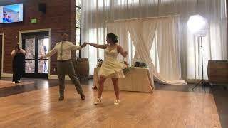 FUN WEDDING DANCE TO quotTHIS WILL BE AN EVERLASTING LOVEquot BY NATALIE COLE  Duet Dance Studio Online [upl. by Novart91]