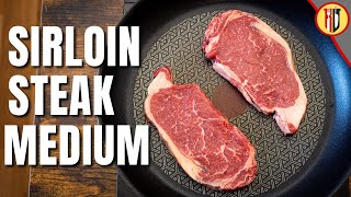 How to cook Sirloin Steak in a pan  Medium [upl. by Adok]