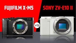 Fujifilm XM5 vs Sony ZVE10 II  Better Compact Camera [upl. by Atsirak]