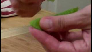 Cooking Tips  How to Clean Snap Peas [upl. by Ataga]