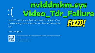 How To Fix Video TDR Faliure nvlddmkmsys in Windows 11 [upl. by Yeldnarb]