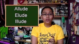 Homonym Horrors Allude Elude Illude  Civil Service Exam Review [upl. by Ekralc707]