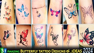 30 trendy Butterfly tattoos for Girls  Butterfly tattoo designs  tattoo for ladieswomen [upl. by Ribaj]