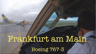 Takeoff in Frankfurt am Main int´l airport EDDF  Boeing 7673 Condor airlines [upl. by Ajiak]