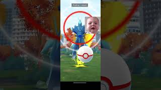 Catching legendary dialga 😱😱🤯🙀in legendary raid pokemongo legendaryraids viralvideo dialga [upl. by Coffey]