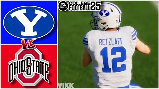 12 BYU vs 5 Ohio State Playoff Simulation CFB 25 PS5 [upl. by Esinned]