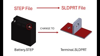 SOLDIWORKS How to convert STEP files to SOLIDWORKS parts file SLDPRT [upl. by Alcinia]