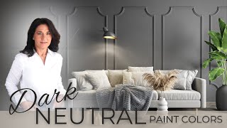 Best Dark and Moody Neutral Paint Colors  Interior Design [upl. by Dalt]