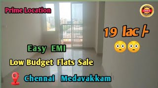 Low Budget flat for sale chennai  Flat sale in Tambaram  Flats for sale Medavakkam  Flats in OMR [upl. by Namruht905]