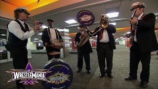 The Orleans Brass Band plays John Cenas theme song at Louis Armstrong International Airport [upl. by Anitnatsnoc]