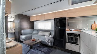 DAS TINY HOUSE FÜR 2023 Bester FullGFK Wohnwagen Europas Adria Astella 2022 SpanienDauercamping [upl. by Dlaner]