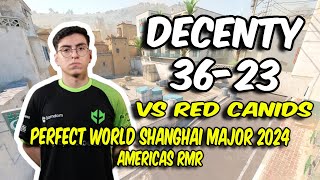 Imperial decenty 3623 vs RED Canids Dust2 Perfect World Shanghai Major 2024 Americas  CS2 POV [upl. by Brinn]