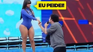 CONVIDADA SE EMPOLGA E SOLTA UM BAITA PEIDO AO VIVO [upl. by Akinas445]