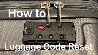 How to Change Suitcase Lock Combination TSA Lock Code change  Luggage Lock code Reset [upl. by Patricio]