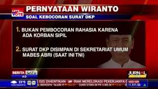 Ini 10 Pernyataan Wiranto Terkait Surat DKP [upl. by Naik]