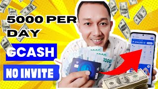 PAANO KUMITA SA GCASH 5000 PER DAY NG WALANG INVITE GAMIT ANG CELLPHONE [upl. by Nolasba]