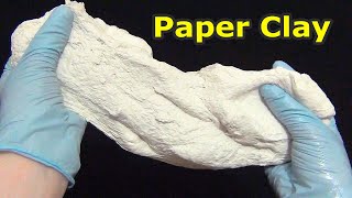 The Best Paper Clay Recipe without water  How to make paper clay for modeling [upl. by Sylvester]