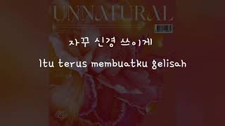 HanIndo Sub Lirik Terjemahan WJSN  UNNATURAL [upl. by Suoivatnod]