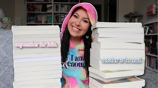 lets talk about my october tbr amp my september fails ⋆˙⟡♡ [upl. by Ardnuaek]