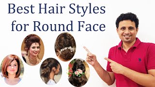 Hairstyles for Round Face Girl  Wedding Hair Styles  Bridal Hair Style amp Tips [upl. by Nnednarb]