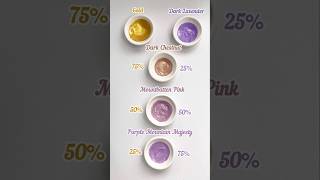 Acrylic Color Mixing Mixing Gold and Dark Lavender colormixing art paintmixing [upl. by Ellehcram]