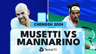 Adrian Mannarino vs Lorenzo Musetti Entertaining Match  Chengdu 2024 Highlights [upl. by Leake637]