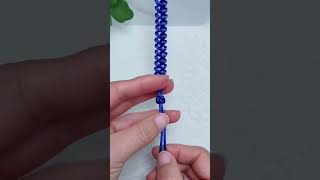 Instructions for tying a bracelet clasp diy crafting bracelet [upl. by Yeslehc]