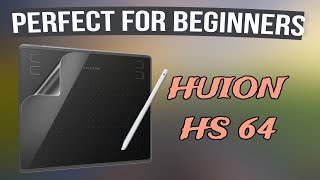 Huion HS64 Creative Pen Tablet Full Review [upl. by Annyahs]