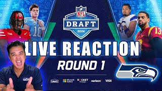 2024 NFL DRAFT  LIVE REACTION from Seahawks fans [upl. by Niliac]