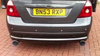 FORD MONDEO ST220 268BHP POWERFLOW EXHAUST REV [upl. by Airom324]