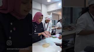 Dough making by our students in International dessert Course ✨❤️ hkrshorts hkrbakingacademy [upl. by Nylacaj]