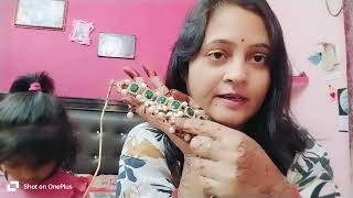 meeshu diwali special shopping 🥰🥰 beautiful necklace 👌👌 video viralvideo [upl. by Milissa627]