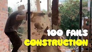 Best Construction Fails  100 Wrecks and Disasters 🚜 [upl. by Atalya517]