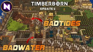 BADWATER From Challenge To Unlimited Power In Timberborn Update 5  Showcase [upl. by Yennep768]